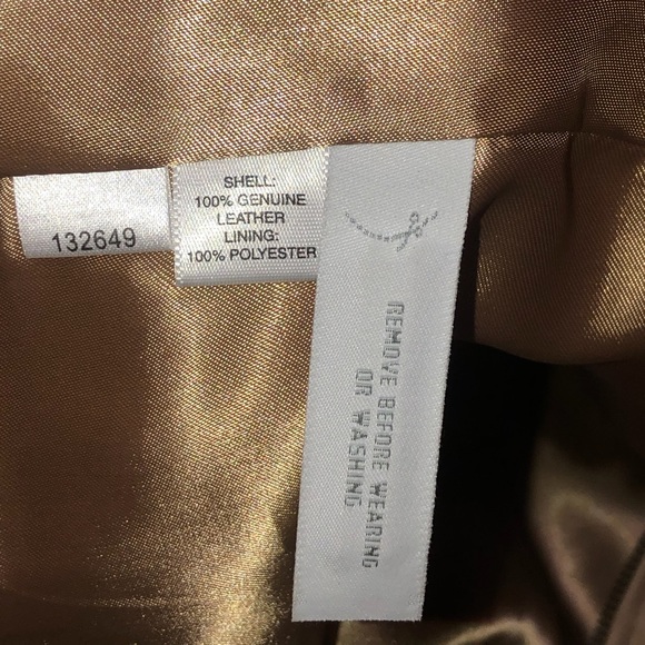 Ann Taylor 100% Genuine Leather Camel Jacket - Picture 5 of 6